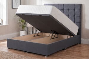 A product image for the Jasmine Traditionally Sprung Mattress + Ottoman Divan Bed