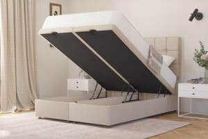 A product image for the Zante Ortho Traditionally Sprung Mattress + Ottoman Divan Bed