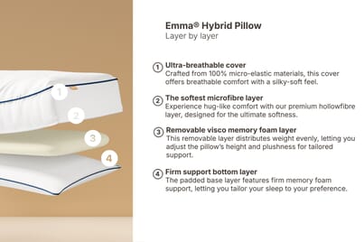 An image for Emma® Hybrid Pillow