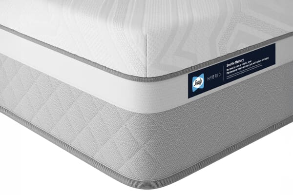 An image for Sealy Soothe Hybrid Memory Mattress