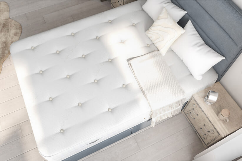 An image for Highgrove Somerset 2000 Pocket Natural Mattress + Premium Divan Bed