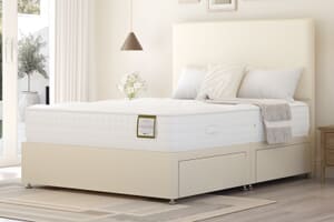 A product image for the Highgrove Ashbourne Ortho 2000 Pocket Natural Mattress + Premium Divan Bed