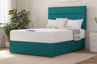 A product image for the Camellia Traditionally Sprung Mattress + Premium Divan Bed