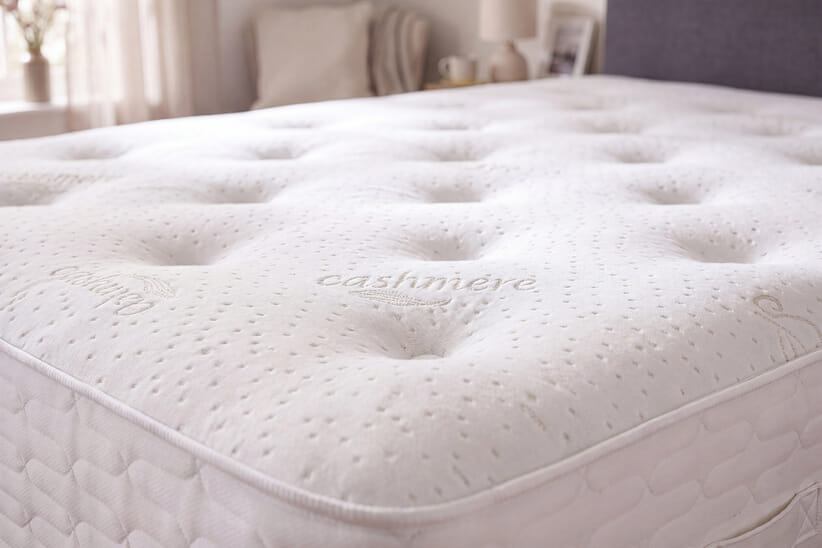 An image for Cashmere Ortho 1000 Pocket British Wool Mattress + Premium Divan Bed
