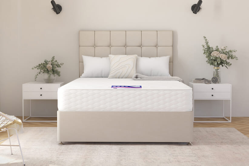 An image for Zante Ortho Traditionally Sprung Mattress + Premium Divan Bed