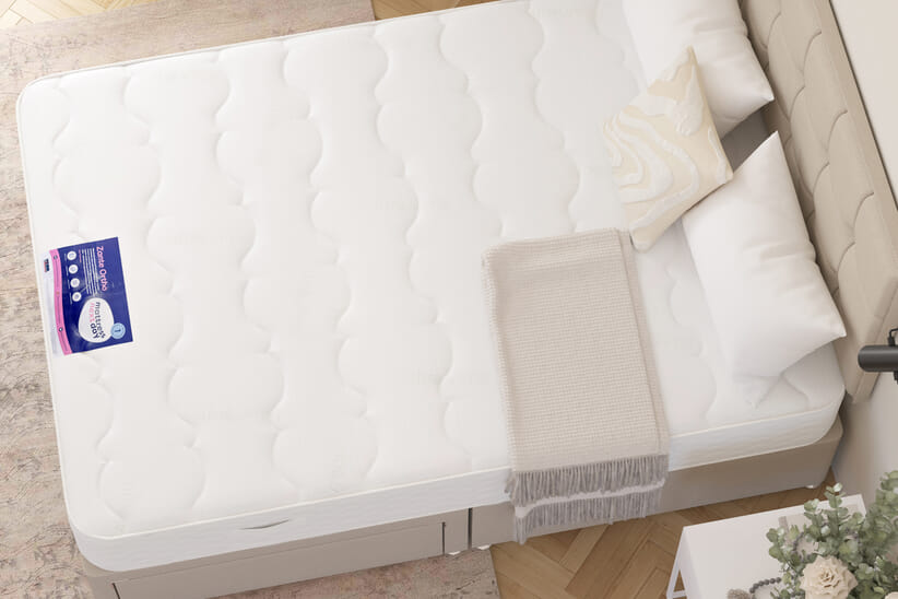 An image for Zante Ortho Traditionally Sprung Mattress + Premium Divan Bed