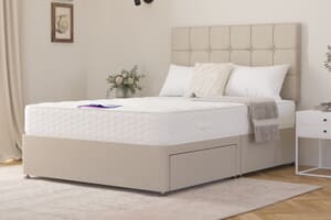 A product image for the Zante Ortho Traditionally Sprung Mattress + Premium Divan Bed