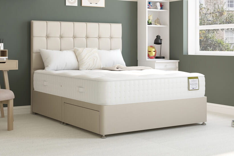 An image for Highgrove Rowley Ortho 1000 Pocket Natural Mattress + Premium Divan Bed