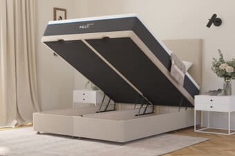 A product image for the MLILY®​ Arctic Ortho 1800 Cool Gel Hybrid Mattress + Ottoman Divan Bed