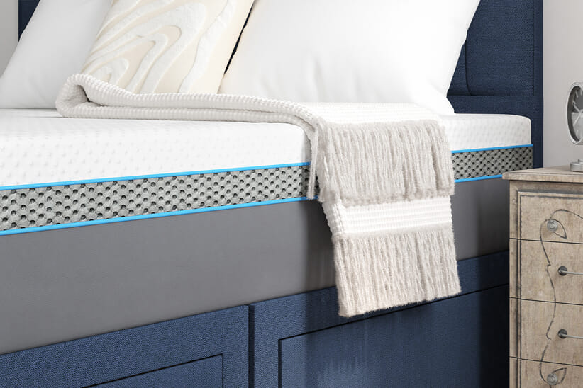 An image for MLILY®​ Summit Ortho 2800 Cool Gel Hybrid Mattress + Ottoman Divan Bed