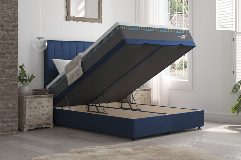 An image for MLILY®​ Summit Ortho 2800 Cool Gel Hybrid Mattress + Ottoman Divan Bed