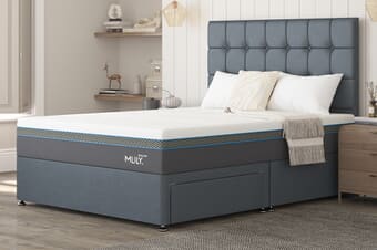 A product image for the MLILY®​ Glacier 2800 Cool Gel Hybrid Mattress + Premium Divan Bed