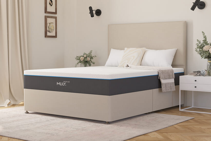 An image for MLILY®​ Arctic Ortho 1800 Cool Gel Hybrid Mattress + Premium Divan Bed