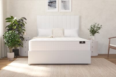An image for Spring King® Wool Ortho Pocket Mattress + Ottoman Divan Bed