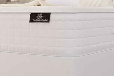 An image for Spring King® Wool Ortho Pocket Mattress + Ottoman Divan Bed