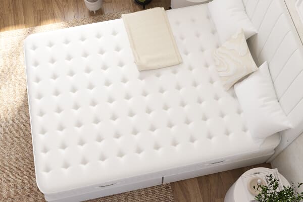 An image for Spring King® Wool Ortho Pocket Mattress + Ottoman Divan Bed