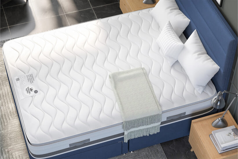 An image for Spring King® Harmony 2000 Ortho Pillow Top Mattress + Ottoman Divan Bed