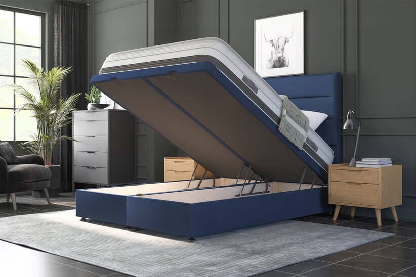 An image for Spring King® Harmony 2000 Ortho Pillow Top Mattress + Ottoman Divan Bed