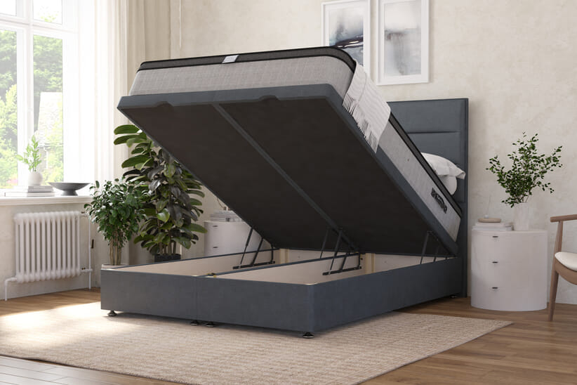 An image for Tuft & Springs™ Radiance 1000 Gel Hybrid Mattress + Ottoman Divan Bed