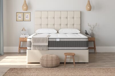 An image for Tuft & Springs™ Affinity Ortho 1500 Gel Hybrid Mattress + Ottoman Divan Bed