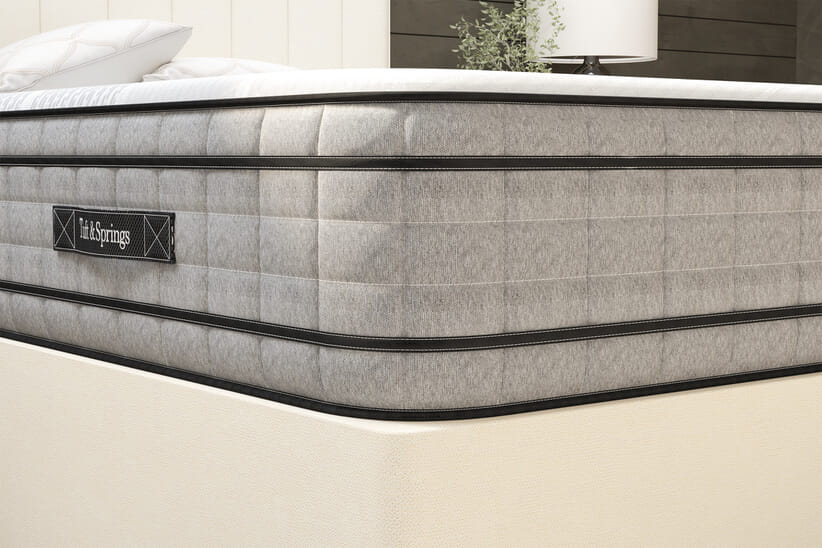 An image for Tuft & Springs™ Essence Ortho 2000 Gel Hybrid Mattress + Ottoman Divan Bed