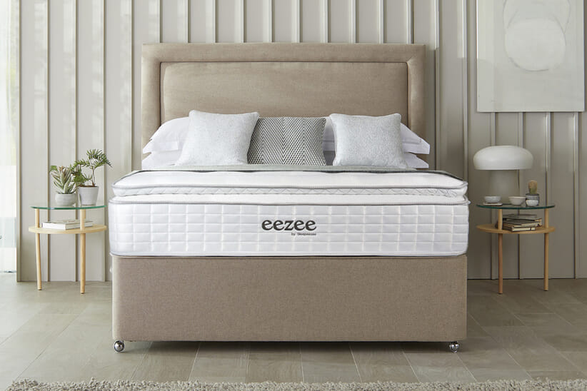 An image for Sleepeezee Natural 4000 Pocket Latex Ortho Mattress + Premium Divan Bed