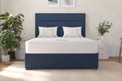 An image for Shire Bed Company Memory Deluxe 1000 Mattress + Ottoman Divan Bed