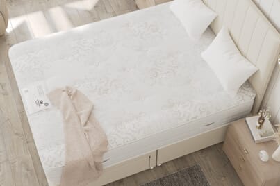 An image for Spring King® Sanctuary Spa 2000 Pillow Top Mattress + Ottoman Divan Bed