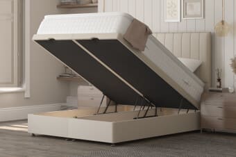A product image for the Spring King® Sanctuary Spa 2000 Pillow Top Mattress + Ottoman Divan Bed