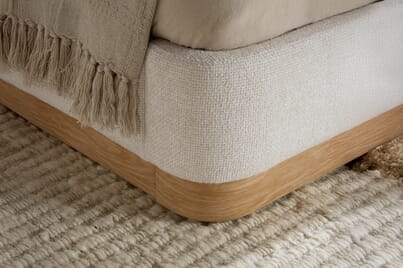 An image for Como White Fabric Bed