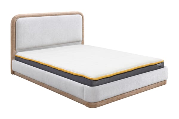 An image for Girona White Fabric Bed