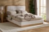 Girona White Fabric Bed