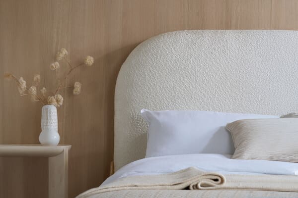 An image for Amalfi White Fabric Bed
