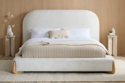 An image for Amalfi White Fabric Bed