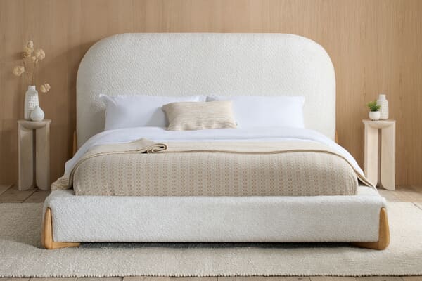 An image for Amalfi White Fabric Bed