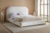 Amalfi White Fabric Bed