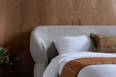 An image for Milan Grey Upholstered Bed