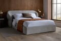 Milan Grey Upholstered Bed