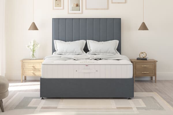 An image for Millbrook Baroness Natural Wool Mattress + Ottoman Divan Bed
