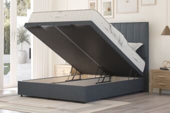 A product image for the Millbrook Baroness Natural Wool Mattress + Ottoman Divan Bed