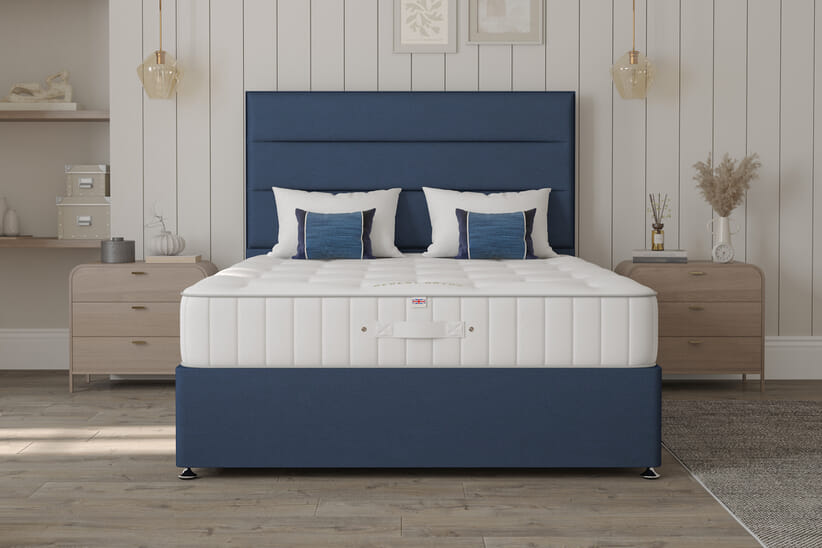 An image for Millbrook Regent Wool Ortho Mattress + Ottoman Divan Bed
