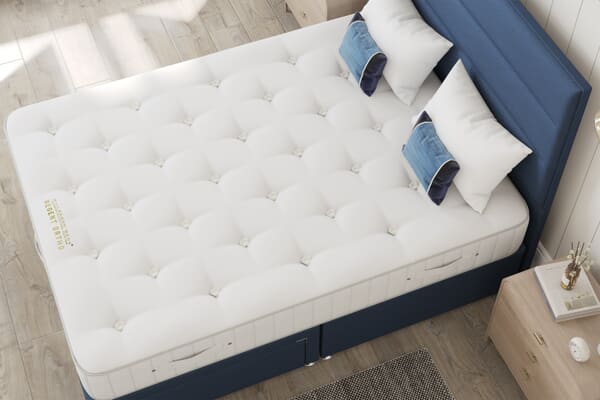 An image for Millbrook Regent Wool Ortho Mattress + Ottoman Divan Bed