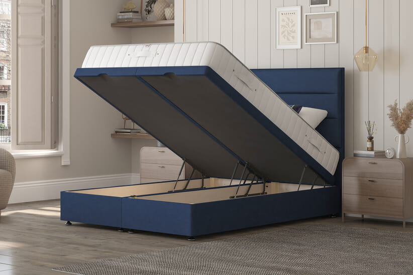 An image for Millbrook Regent Wool Ortho Mattress + Ottoman Divan Bed