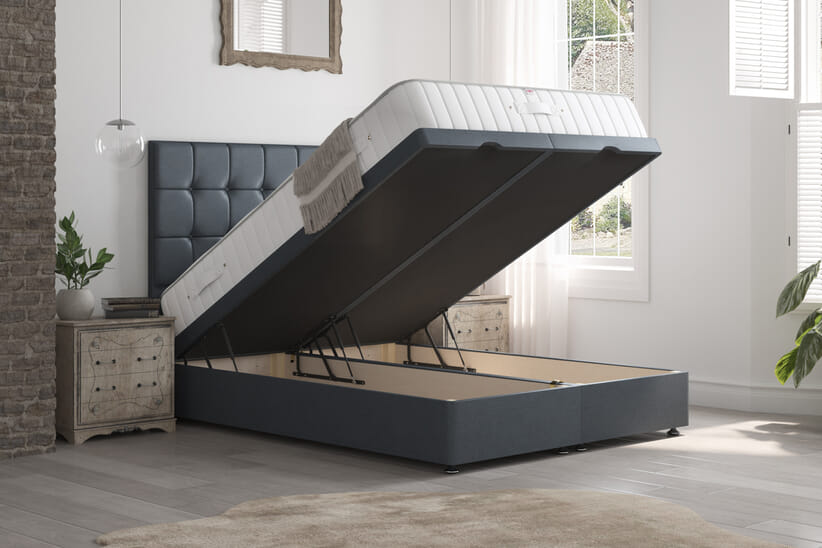 An image for Millbrook Duke Natural Silk Mattress + Ottoman Divan Bed