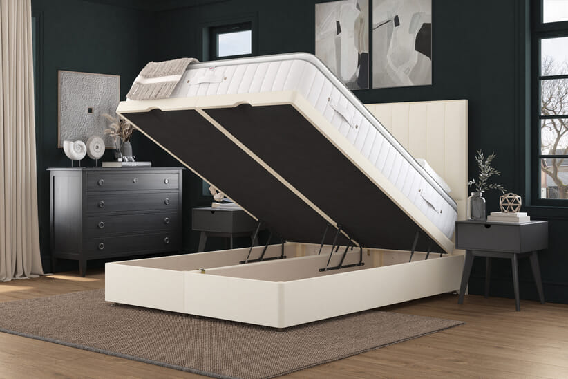 An image for Millbrook Sovereign Natural Pillow Top Mattress + Ottoman Divan Bed