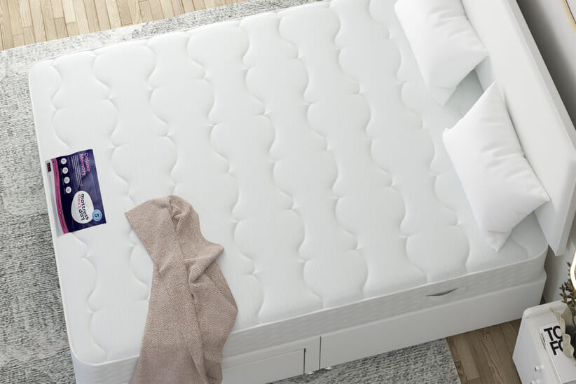 An image for Deluxe Memory Foam Mattress + Ottoman Divan Bed