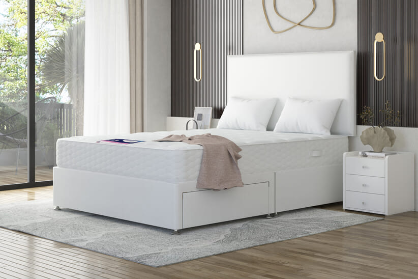 An image for Deluxe Memory Foam Mattress + Premium Divan Bed