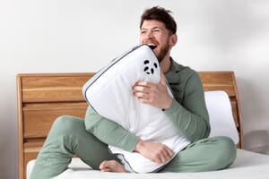 A product image for the Panda® Hybrid Bamboo Pillow
