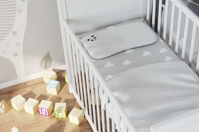 An image for Panda® Baby Memory Foam Bamboo Pillow