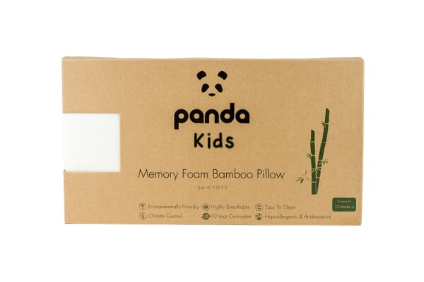 An image for Panda® Baby Memory Foam Bamboo Pillow